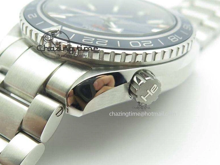 0306 Planet Ocean GMT 42mm V6F Best Edition Blue Bezel Blue Dial On SS Bracelet A ModernLook 8274